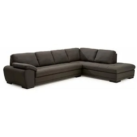 Contemporary 2-Piece Sectional Sofa with Right-Facing Chaise